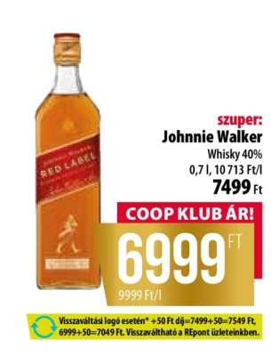 JOHNNIE WALKER Red Label