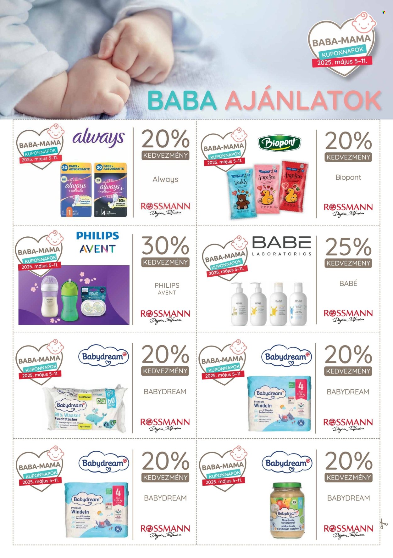 Rossmann akciós újságok - 2025.05.05 - 2025.05.11. Oldal 1