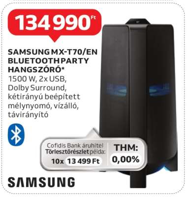 Samsung MX-T70/EN Bluetooth Party Hangszóró