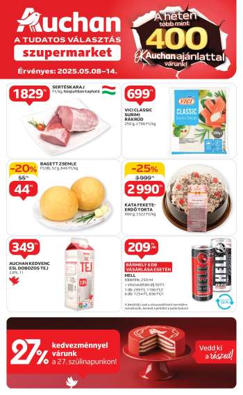 Újság Auchan - 2025.05.08 - 2025.05.14.
