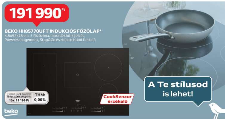 BEKO HII85770UFT INDUKCIÓS FŐZŐLAP