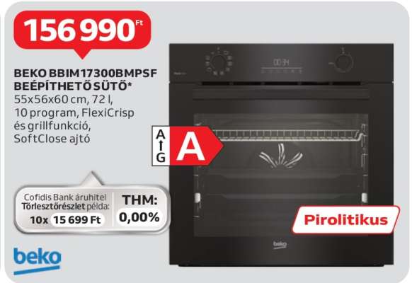 BEKO BBIM17300BMPSF BEÉPÍTHETŐ SÜTŐ