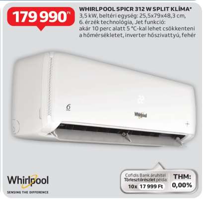 WHIRLPOOL SPICR 312 W SPLIT KLÍMA