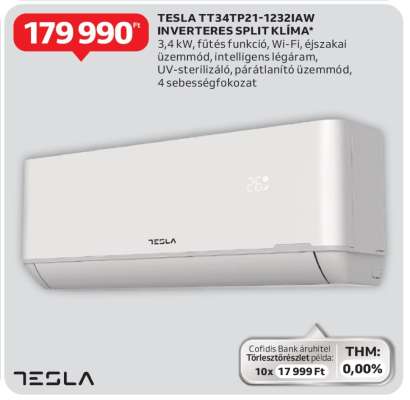 TESLA TT34TP21-1232IAW INVERTERES SPLIT KLÍMA