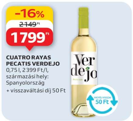 CUATRO RAYAS PECATIS VERDEJO