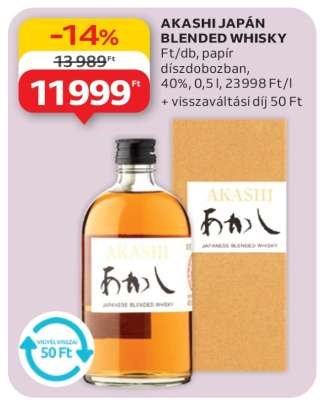 AKASHI JAPÁN BLENDED WHISKY