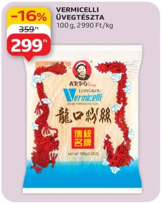 VERMICELLI ÜVEGTÉSZTA