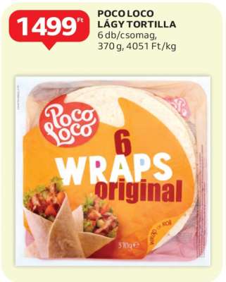 POCO LOCO LÁGY TORTILLA