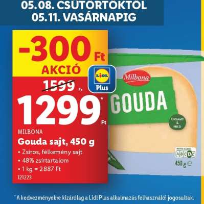 MILBONA Gouda sajt, 450 g