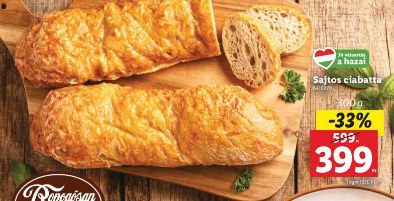 Sajtos ciabatta