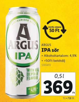 ARGUS IPA sör
