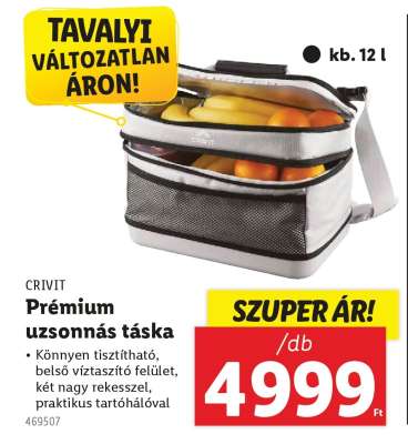 Prémium uzsonnás táska