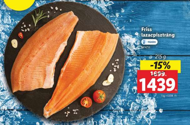 Friss lazacpisztráng
