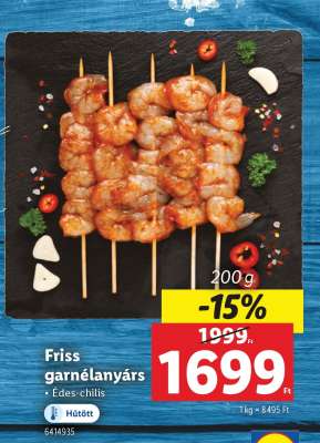 Friss garnélanyárs
