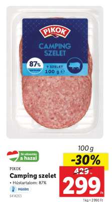 PIKOK Camping szelet