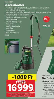 PARKSIDE® Esővízszivattyú