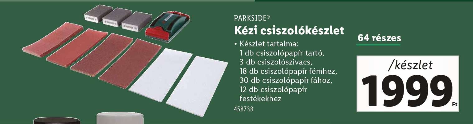 PARKSIDE Kézi csiszolókészlet