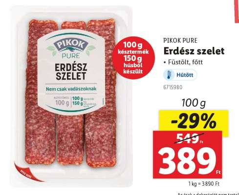 PIKOK PURE﻿﻿ Erdész szelet