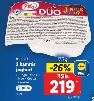 MILBONA 2 kamrás joghurt