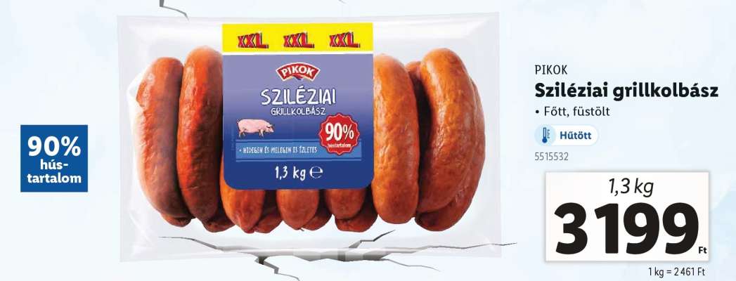 PIKOK Sziléziai grillkolbász