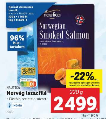 NAUTICA Norvég lazacfilé