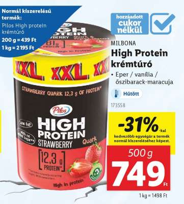 MILBONA High Protein Krémtúró