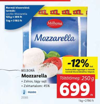 MILBONA Mozzarella