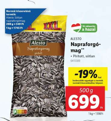 Alesto Napraforgómag