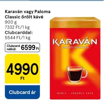 Karaván vagy Paloma Classic őrölt kávé