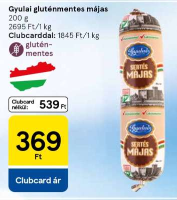 Gyulai gluténmentes májas