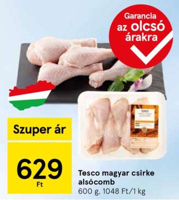 Tesco magyar csirke alsócomb