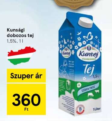 Kunsági dobozos tej