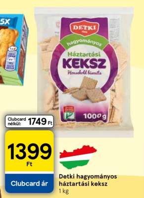 Detki hagyományos háztartási keksz