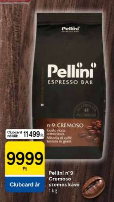 Pellini n°9 Cremoso szemes kávé