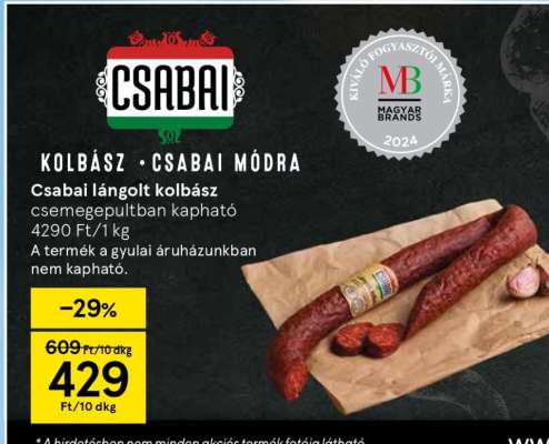 CSABAI Lángolt kolbász*
