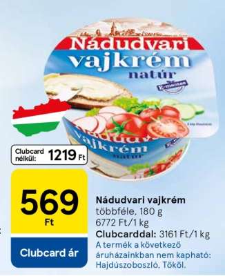 Nádudvari vajkrém