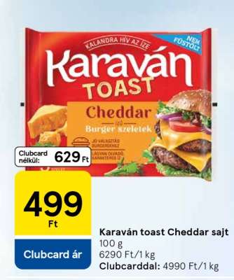 Karaván toast Cheddar sajt