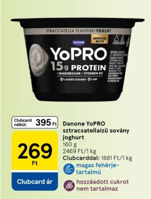 Danone YoPRO sztracsatellaízú sovány joghurt