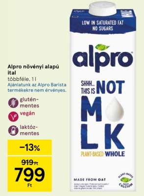 Alpro növényi alapú ital