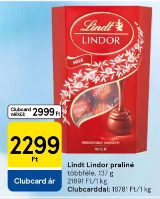 Lindt Lindor praliné