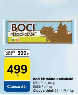 Boci kistáblás csokoládé