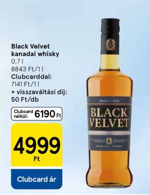 Black Velvet kanadai whisky