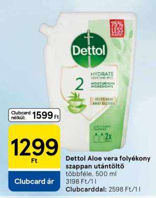 Dettol Aloe Vera folyékony szappan utántöltő