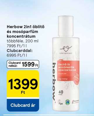 Herbow 2in1 öblítő és mosóparfüm koncentrátum