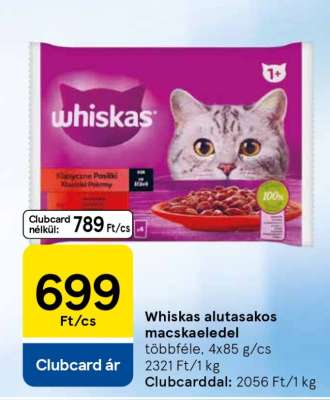 Whiskas alutasakos macskaeledel