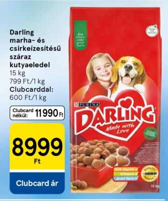 Darling marha- és csirkeízésítésű száraz kutyaeledel