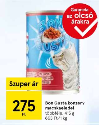 Bon Gusta konzerv macskaeledel