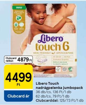 Libero Touch nadrágpelenka jumbopack