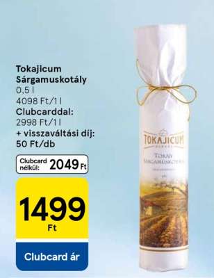 Tokajicum Sárgamuskotály