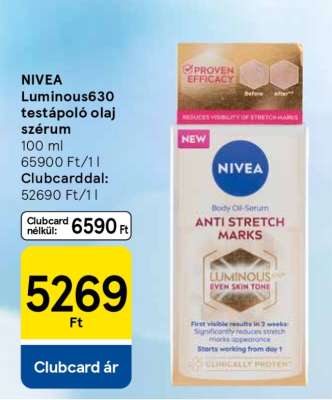 NIVEA Luminous630 testápoló olaj szérum